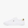 Canvas sneaker met metallic hiel Canvas sneaker met metallic hiel