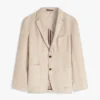 Casual blazer van geverfd linnen Casual blazer van geverfd linnen