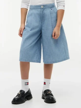 Chambray bermuda voor kinderen