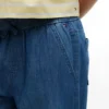 Chambray-broek met wijde pijpen voor kinderen