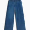 Chambray-broek met wijde pijpen voor kinderen