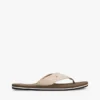 Chambray linnen teenslippers Chambray linnen teenslippers