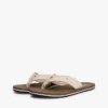 Chambray linnen teenslippers Chambray linnen teenslippers