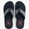 Chambray linnen teenslippers Chambray linnen teenslippers