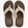 Chambray linnen teenslippers Chambray linnen teenslippers