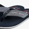 Chambray linnen teenslippers Chambray linnen teenslippers