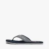 Chambray linnen teenslippers Chambray linnen teenslippers