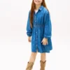 Chambray-overhemdjurk voor kinderen