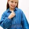 Chambray-overhemdjurk voor kinderen