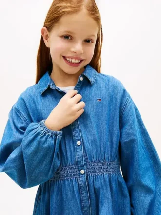 Chambray-overhemdjurk voor kinderen