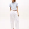 Chino met plooien en twill-structuur Chino met plooien en twill-structuur