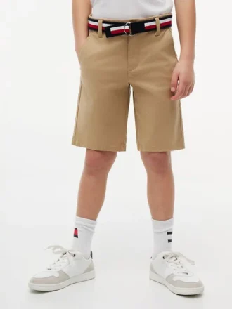 Chino-short met riem voor kinderen