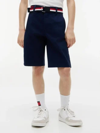 Chino-short met riem voor kinderen