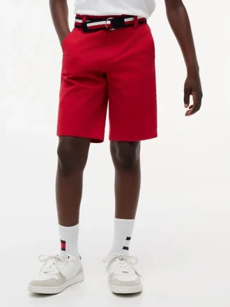 Chino-short met riem voor kinderen