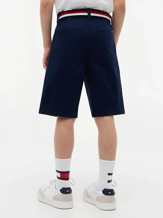 Chino-short met riem voor kinderen Chino-short met riem voor kinderen