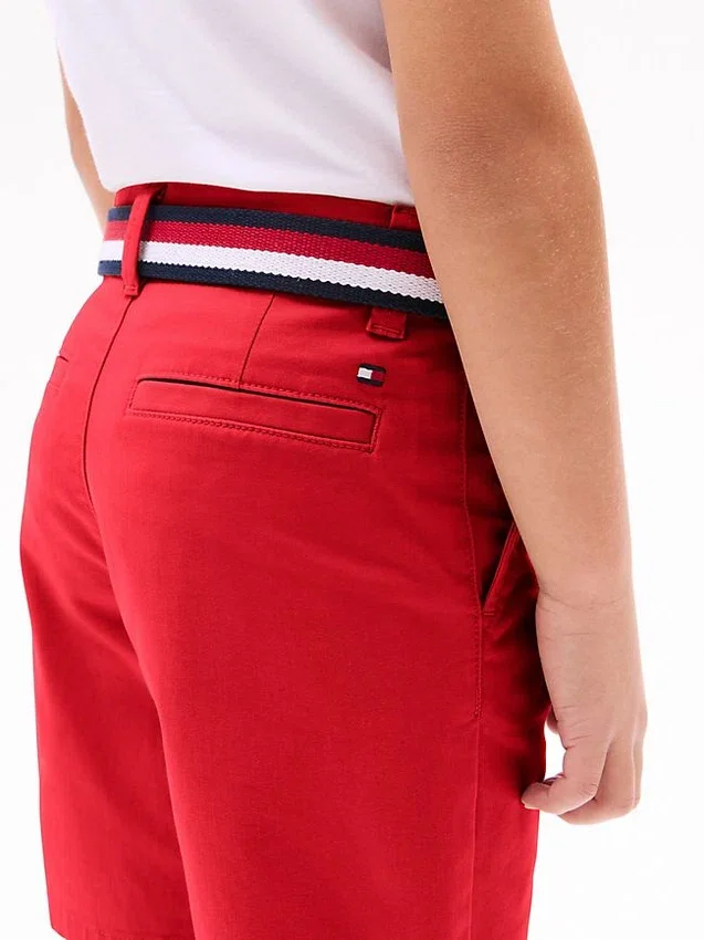 Chino-short met riem voor kinderen Chino-short met riem voor kinderen