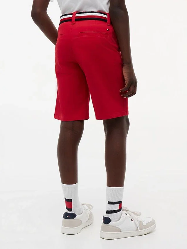Chino-short met riem voor kinderen Chino-short met riem voor kinderen