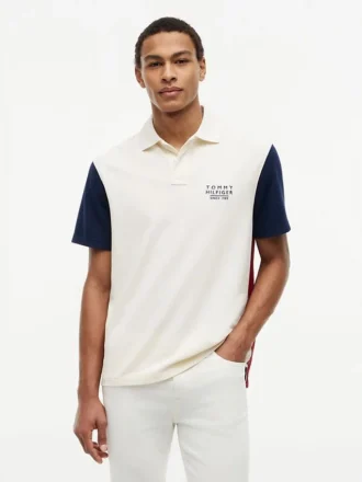 Classic Fit Colorblock Pique Polo