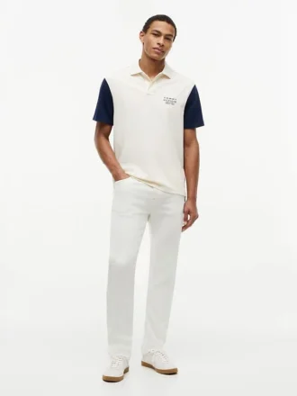 Classic Fit Colorblock Pique Polo