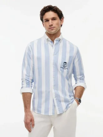 Classic Fit Monogram Crest Oxford-overhemd