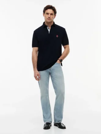 Classic Fit Polo met Archive Crest-logo
