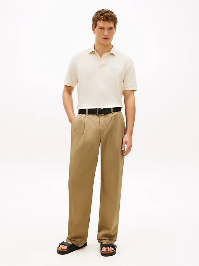 Classic Fit Polo met geborduurde palmboom Classic Fit Polo met geborduurde palmboom