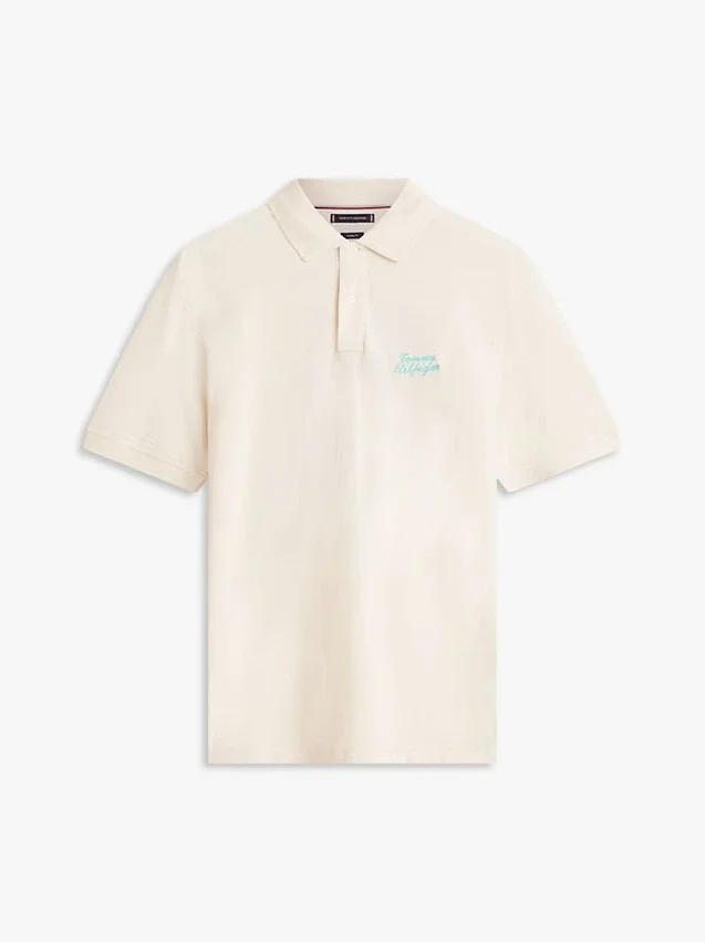 Classic Fit Polo met geborduurde palmboom Classic Fit Polo met geborduurde palmboom