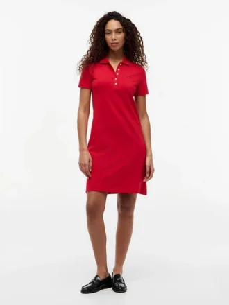 Classic Fit Stretch Cotton Polo Dress