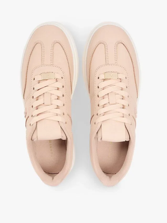 Court sneaker van generfd leer Court sneaker van generfd leer