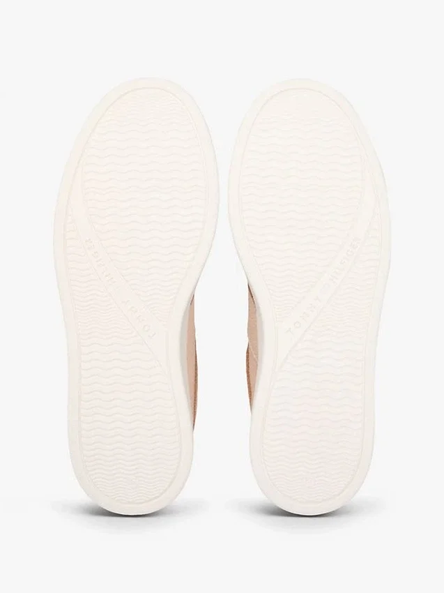 Court sneaker van generfd leer Court sneaker van generfd leer
