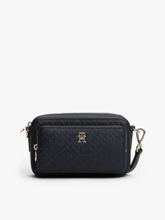 Crossbodytas met all-over reliëfmonogram Crossbodytas met all-over reliëfmonogram