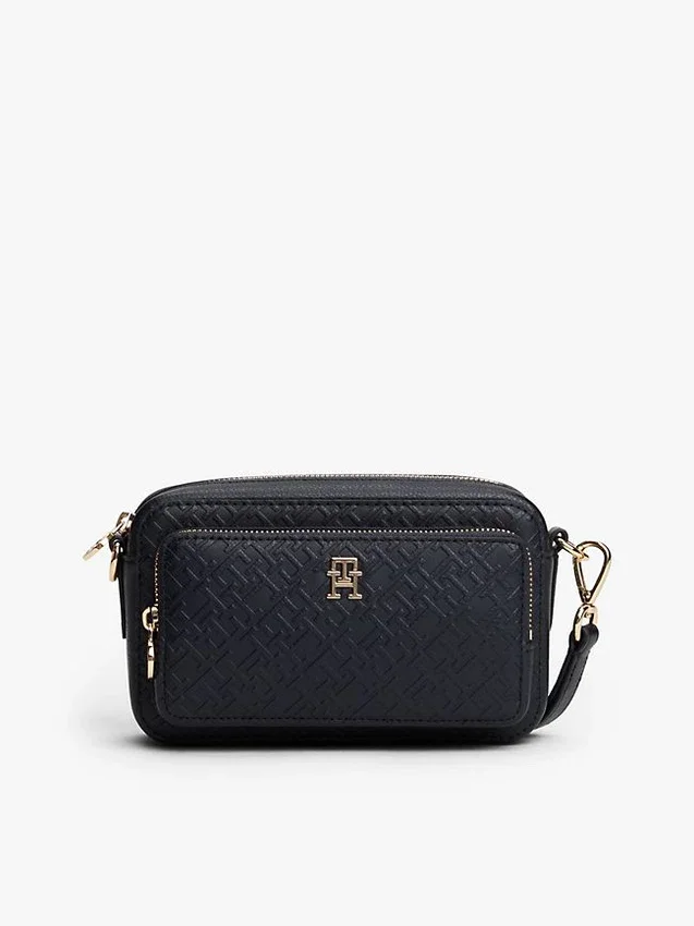 Crossbodytas met all-over reliëfmonogram Crossbodytas met all-over reliëfmonogram