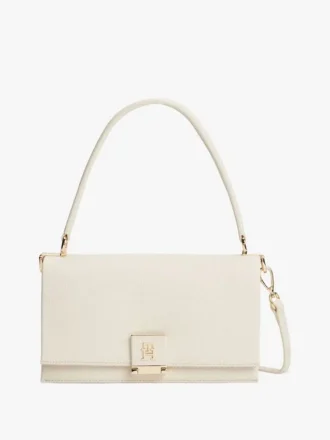 Crossbodytas met monogram en klepsluiting Crossbodytas met monogram en klepsluiting