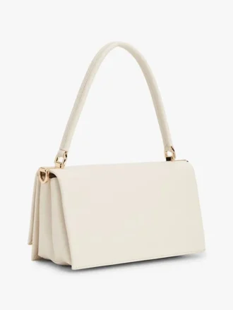 Crossbodytas met monogram en klepsluiting Crossbodytas met monogram en klepsluiting