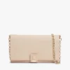 Crossbodytas met monogram, sluiting en kettingriem