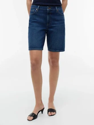 Denim 9″ bermuda shorts