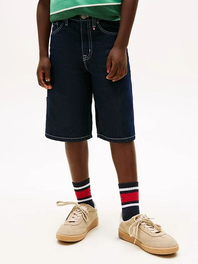 Denim carpentershort voor kinderen Denim carpentershort voor kinderen
