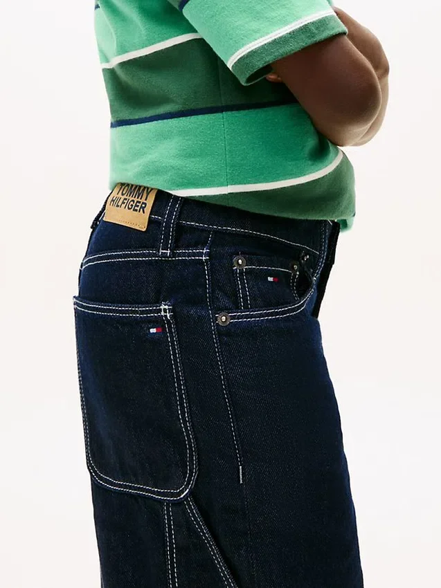 Denim carpentershort voor kinderen Denim carpentershort voor kinderen