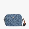 Denim crossbodytas met all-over vlaggenprint Denim crossbodytas met all-over vlaggenprint