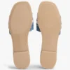 Denim-slippers met webbing-logo Denim-slippers met webbing-logo