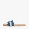 Denim-slippers met webbing-logo Denim-slippers met webbing-logo