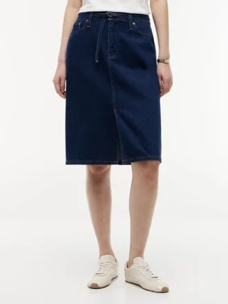 Denimrok met riem