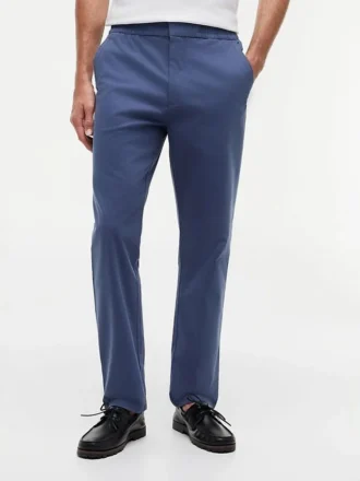 Dobby-broek met elastische tailleband Dobby-broek met elastische tailleband