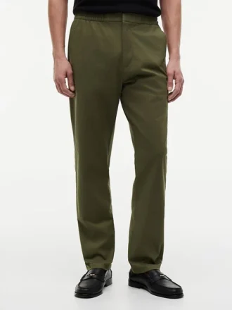 Dobby-broek met elastische tailleband