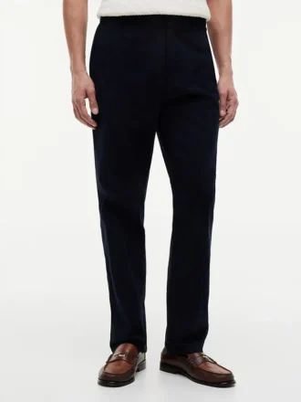 Dobby-broek met elastische tailleband