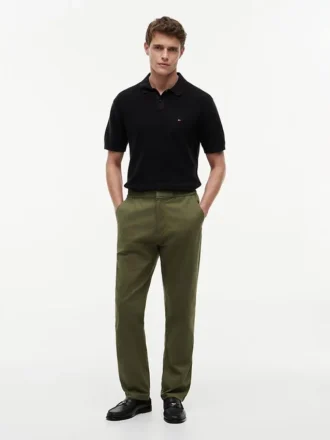 Dobby-broek met elastische tailleband