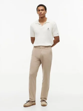 Dobby-broek met elastische tailleband