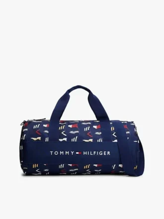 Duffelbag met all-over zeilvlaggenprint