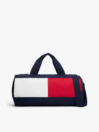 Duffelbag met kleurblokvlaglogo