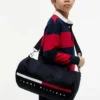Duffelbag met vlaggenstrepen en logo voor kinderen